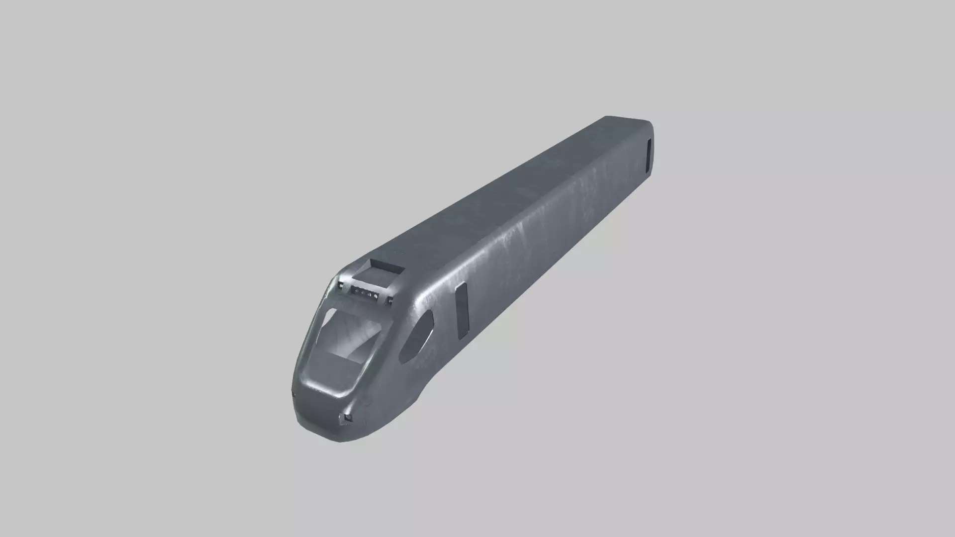 Train body Low-poly 3D model
