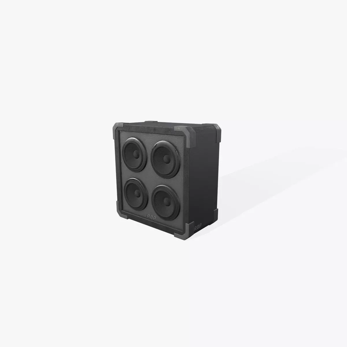 Audio Speaker Box Low-poly 3D model