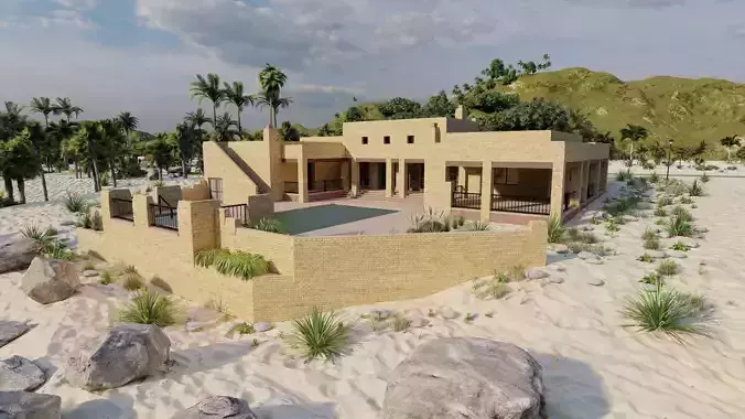 Beach Casa Scene-villa-modern house