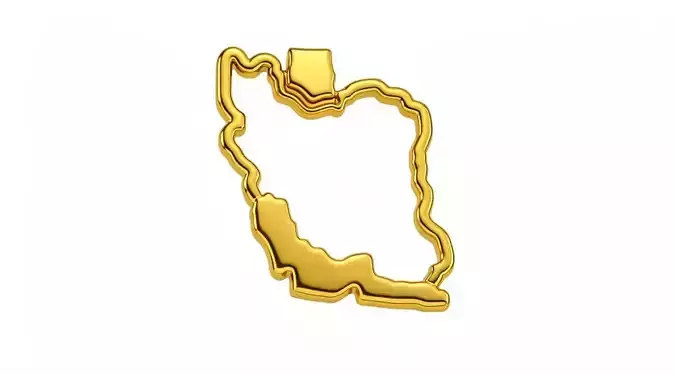 Iran Map Pendant