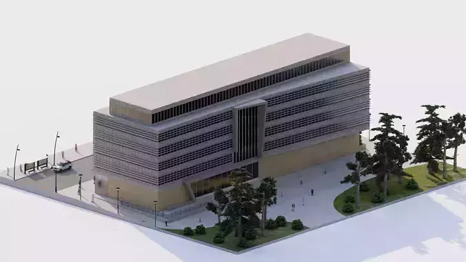 Futuristic Skyscraper-Building office-Modern office 3D model 3