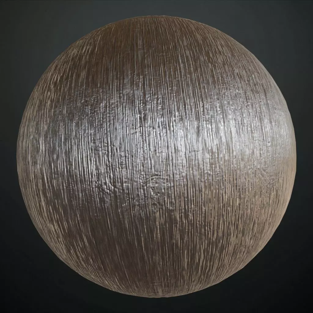 Linear Brushed Dark Steel PBR Seamless Texture
