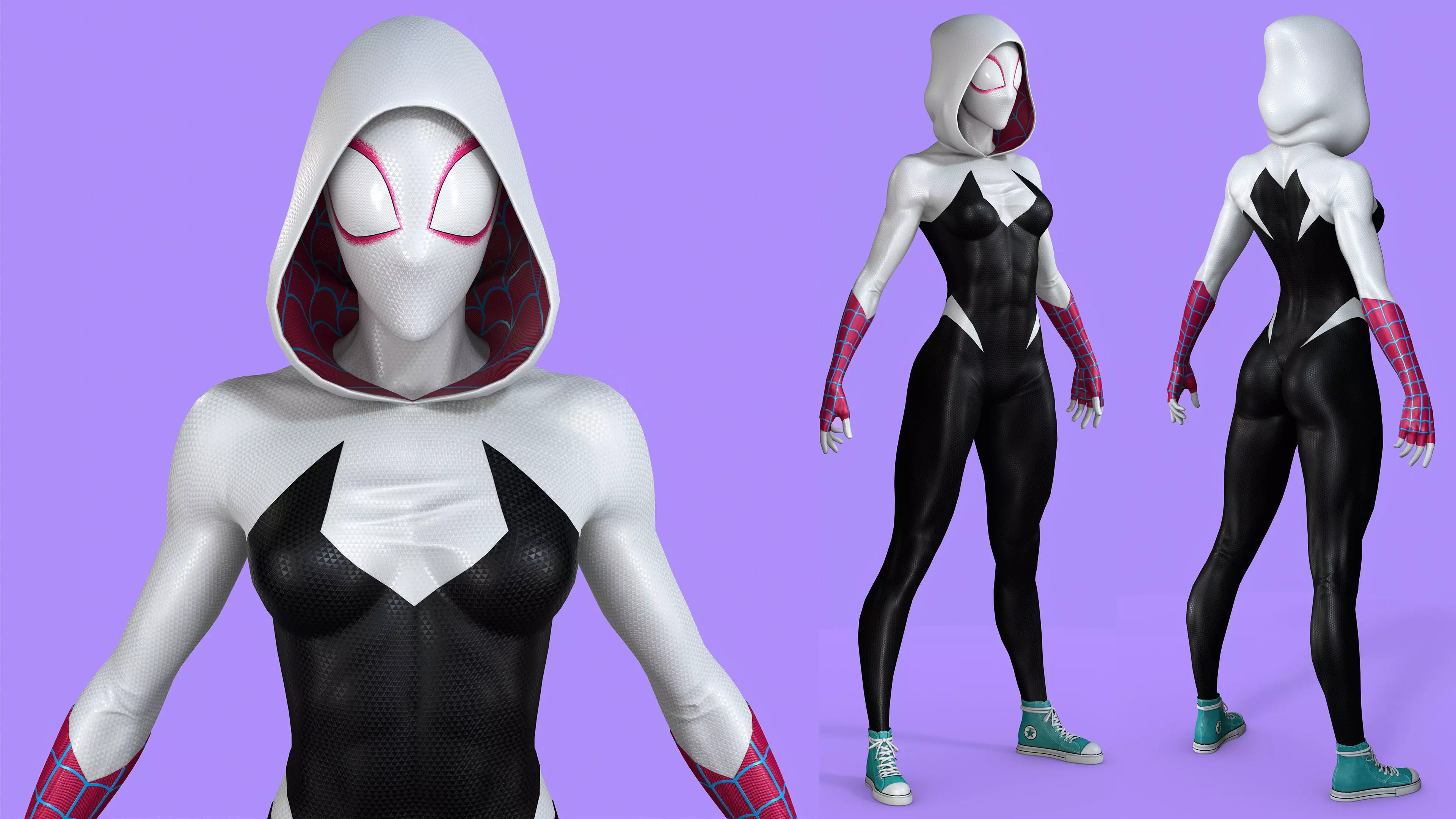 Gwen Stacy Spider-man Across The Spider-verse 3D model