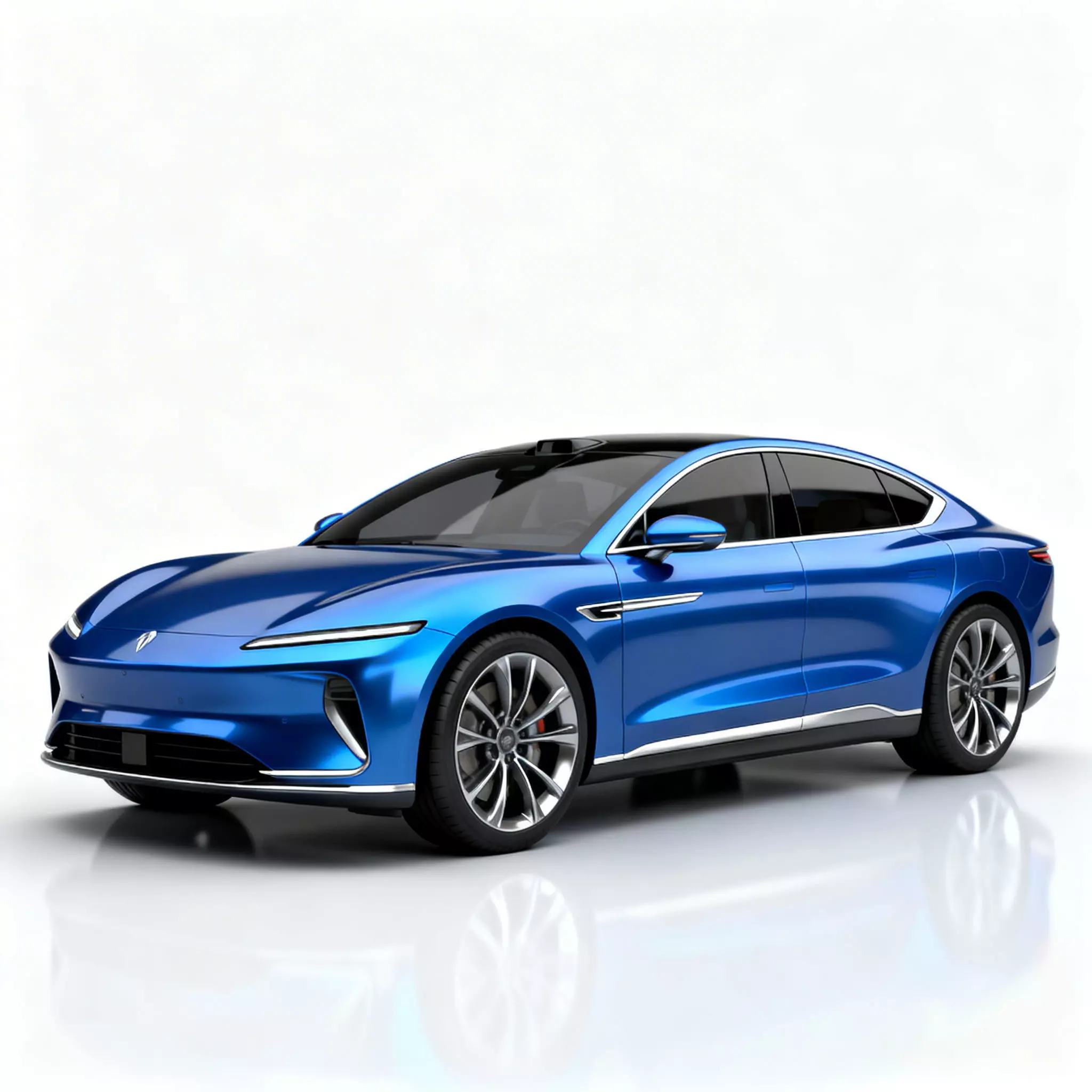 Blue All Terrain 4x4 and Luxury Sport Sedan Low-poly 3D model