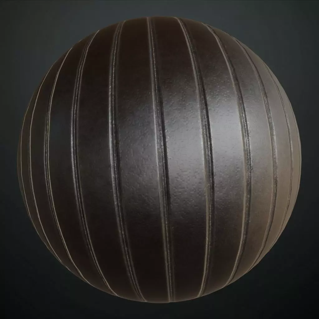 Industrial Horizontal Ribbed Steel PBR Seamless Texture