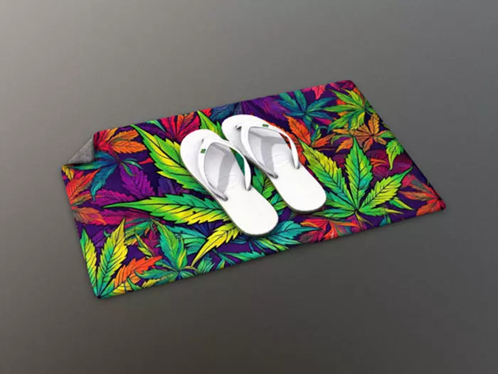 Brazil Flip Flops on Carpet Realistic 6 Textures Game Ready Low-poly 3D model