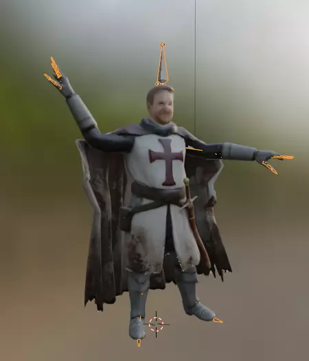 FREE Medieval Character Game Ready Free low-poly 3D model