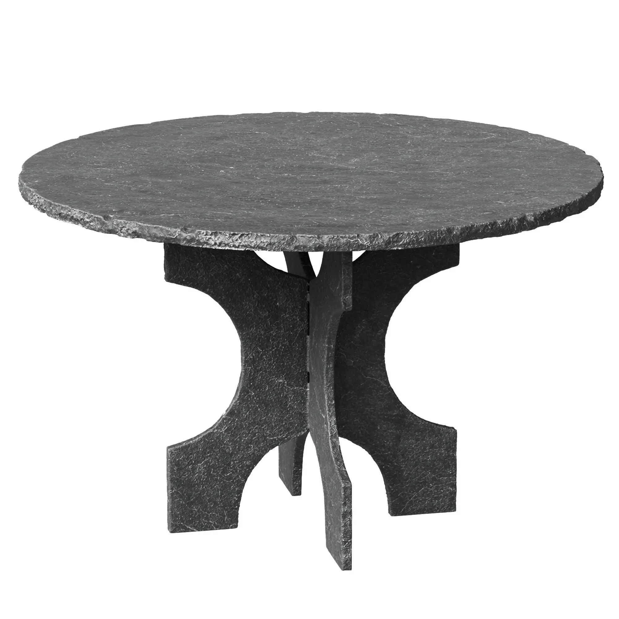 Slate Table in Three Pieces 3D model