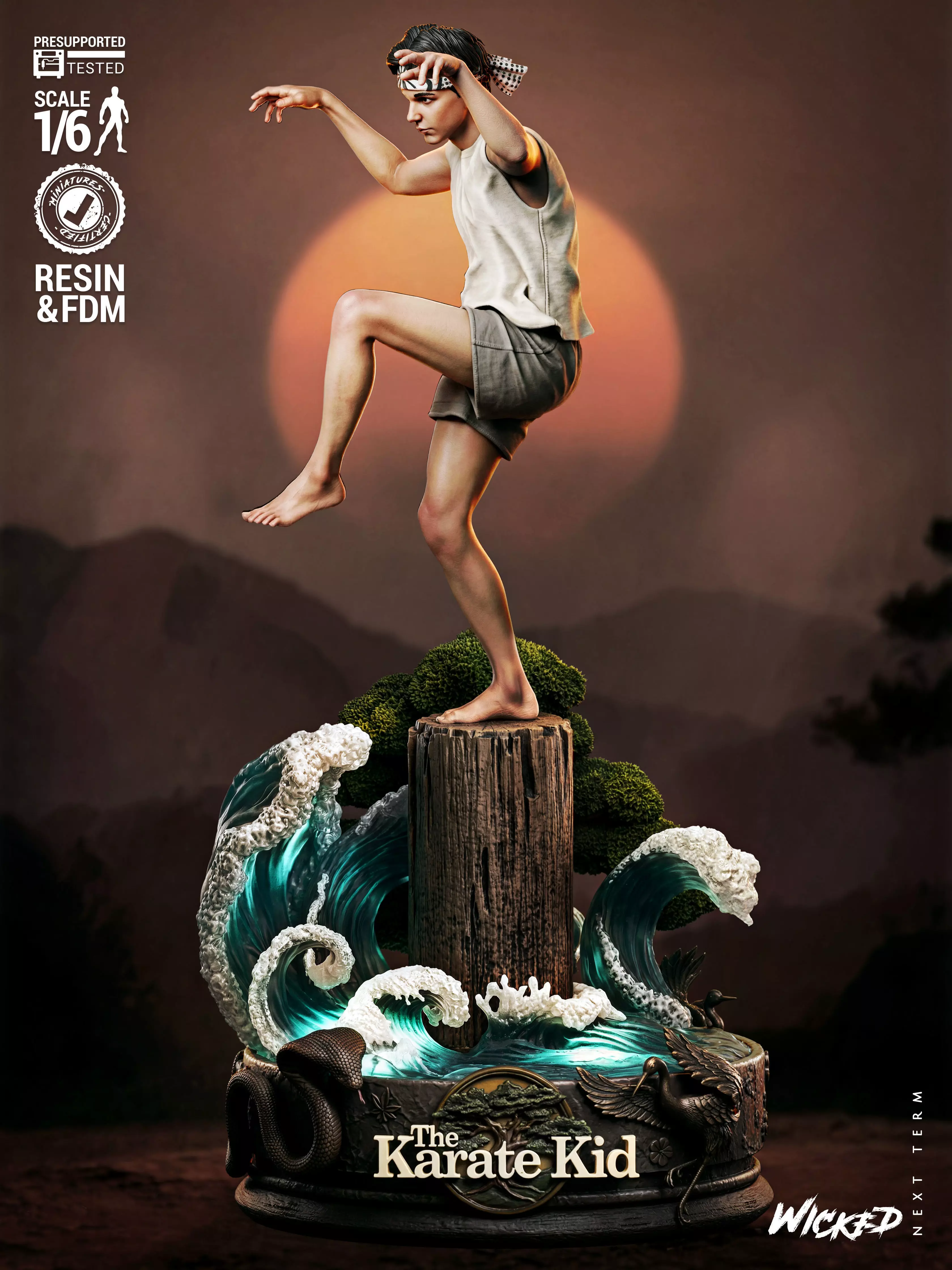 Wicked Movies Daniel Larusso Sculpture 3D print model