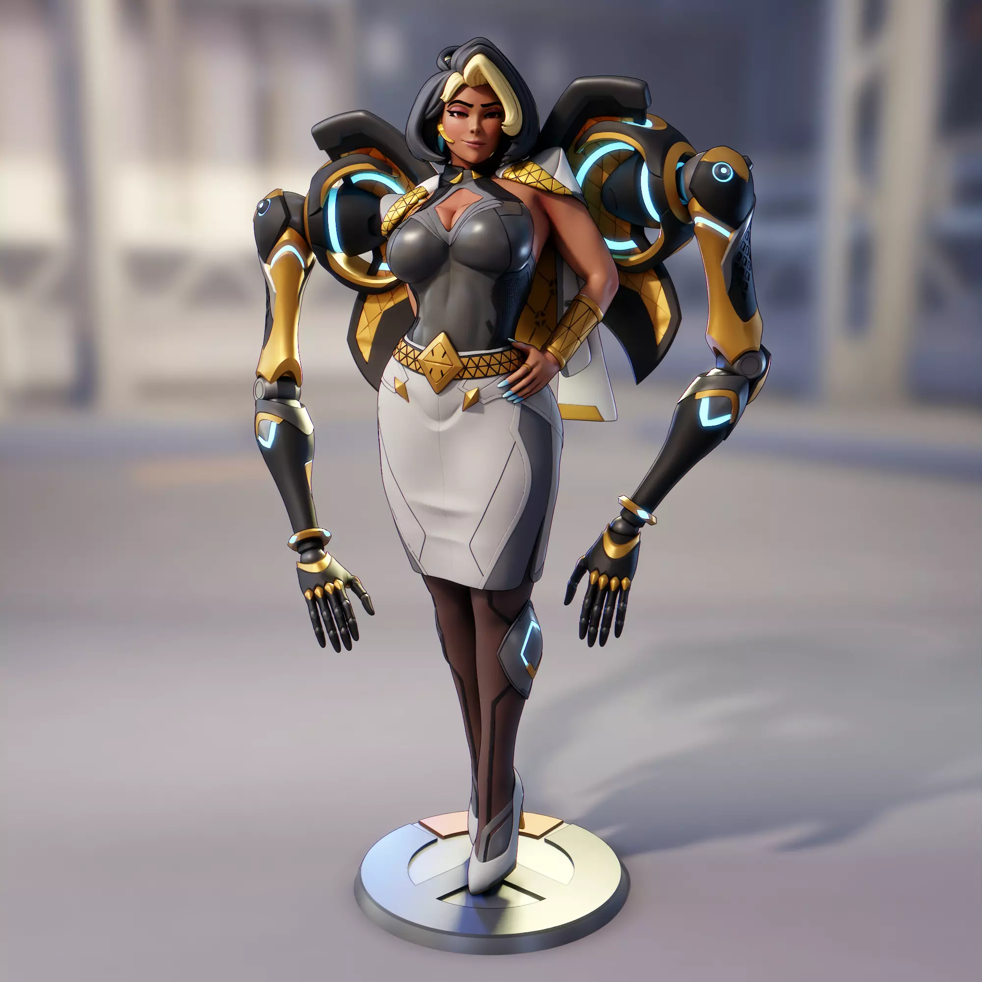 Domina from Overwatch 3D print model
