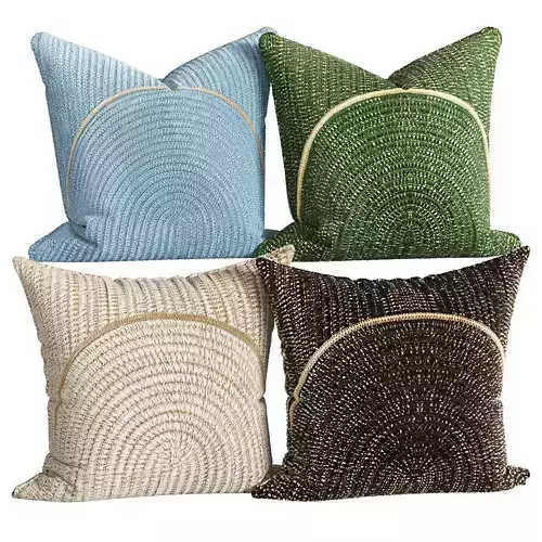 Decorative pillows set 646 3D model