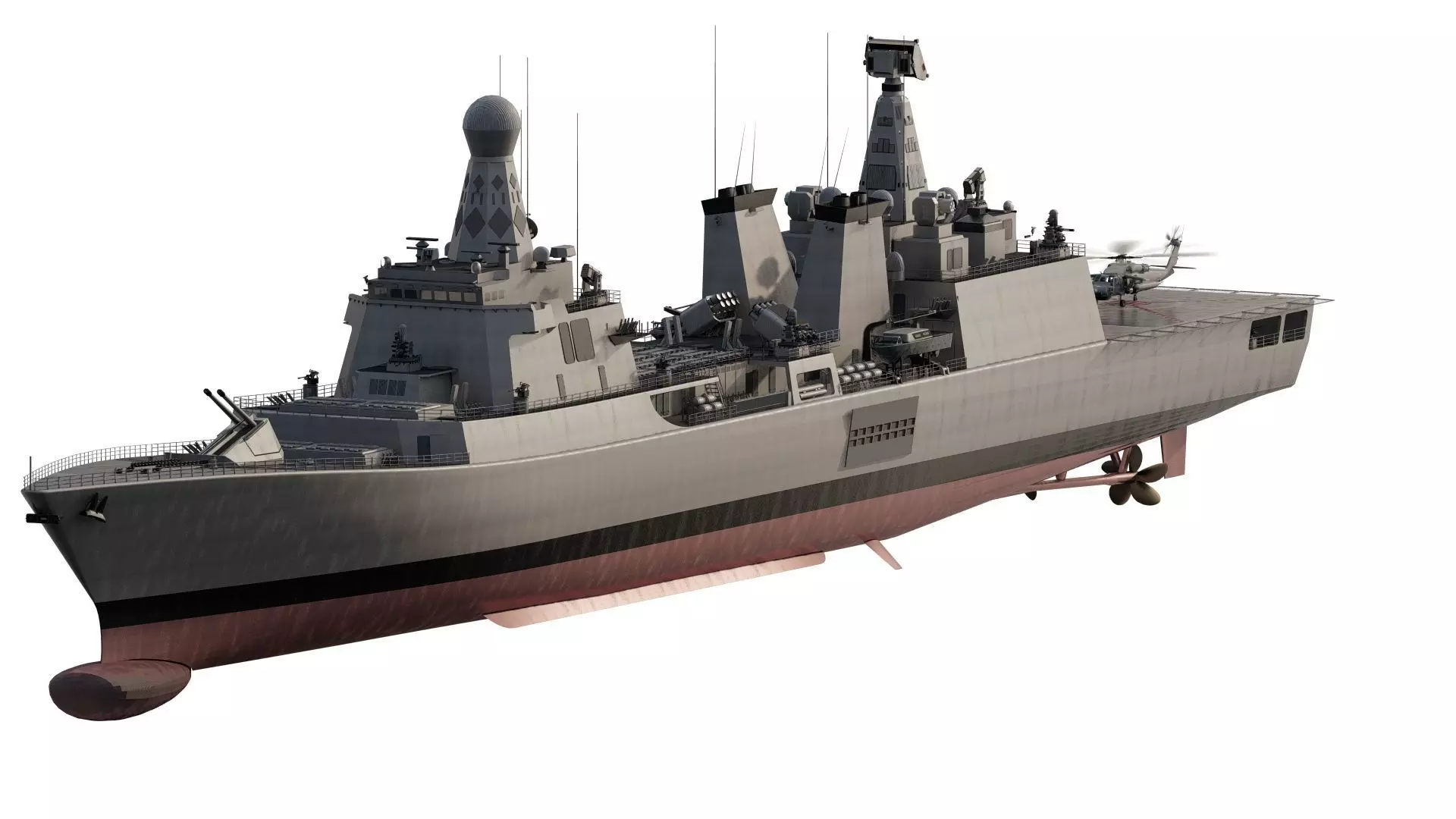 GREEK NAVY MULTI TASKING DESTROYER 3D model