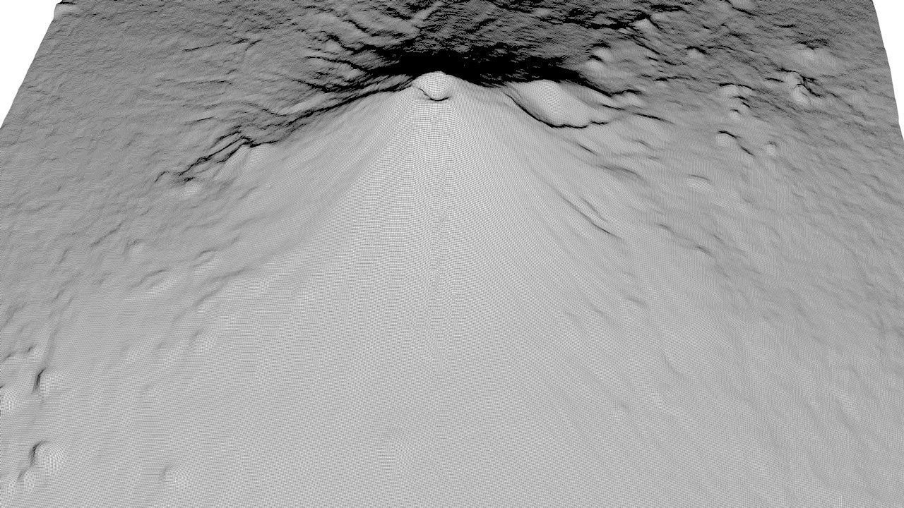 Volcano Untextured 3D model_5