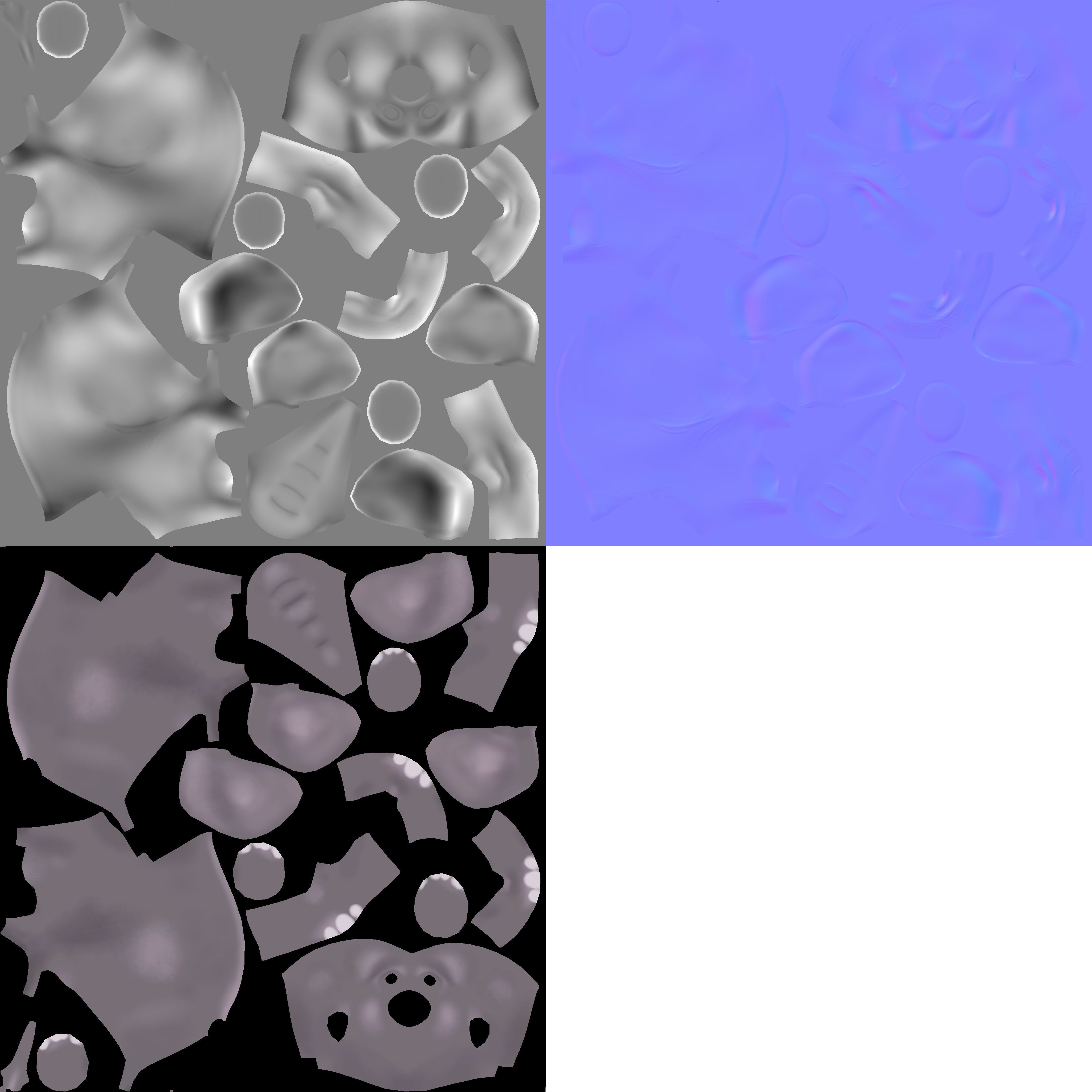 Elephant cartoon 3D model_14