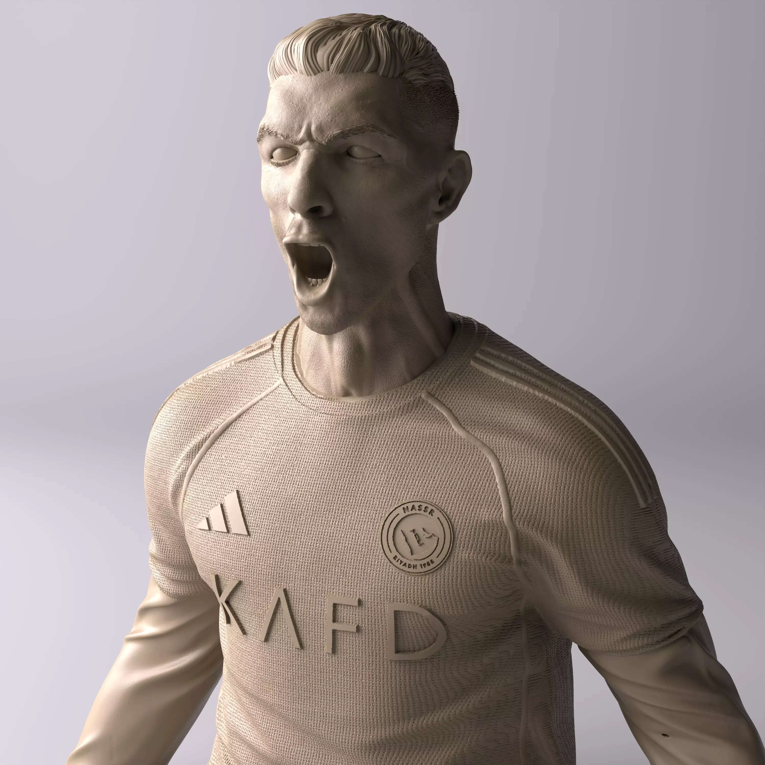 Cristiano Ronaldo Al Nassr Premium Statue Collectible Figure 3D print model
