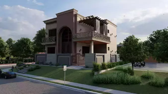 Villa-Casa Scene-Modern Villa 