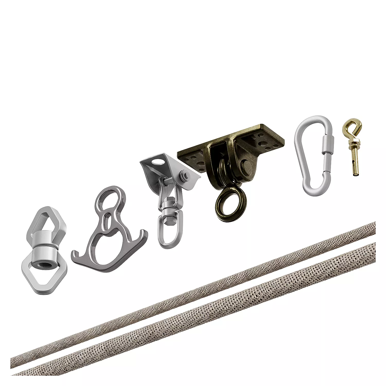 Versatile set of realistic rope and rigging hardware models 3D model