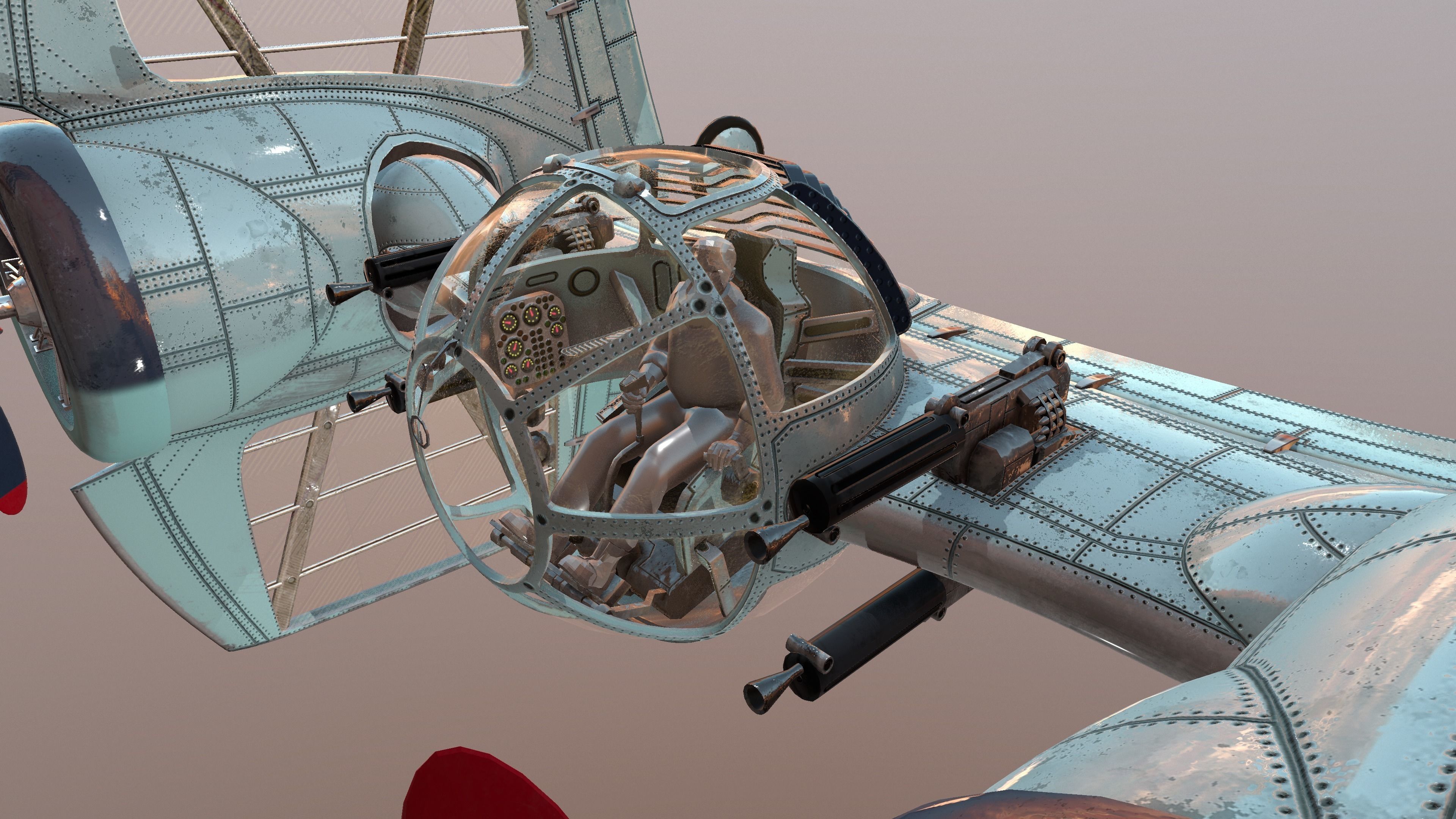 TIE Diesel Fighter Plane 3D model_6