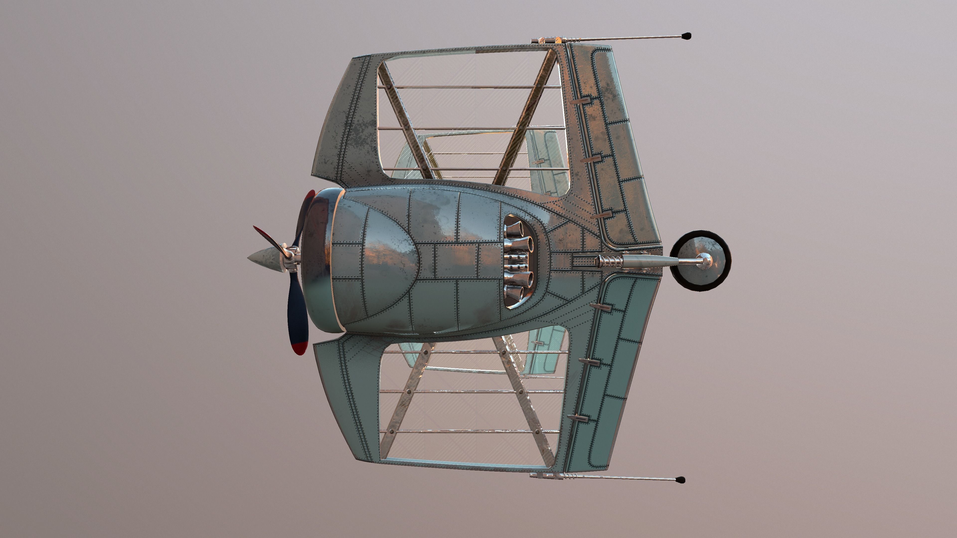 TIE Diesel Fighter Plane 3D model_5