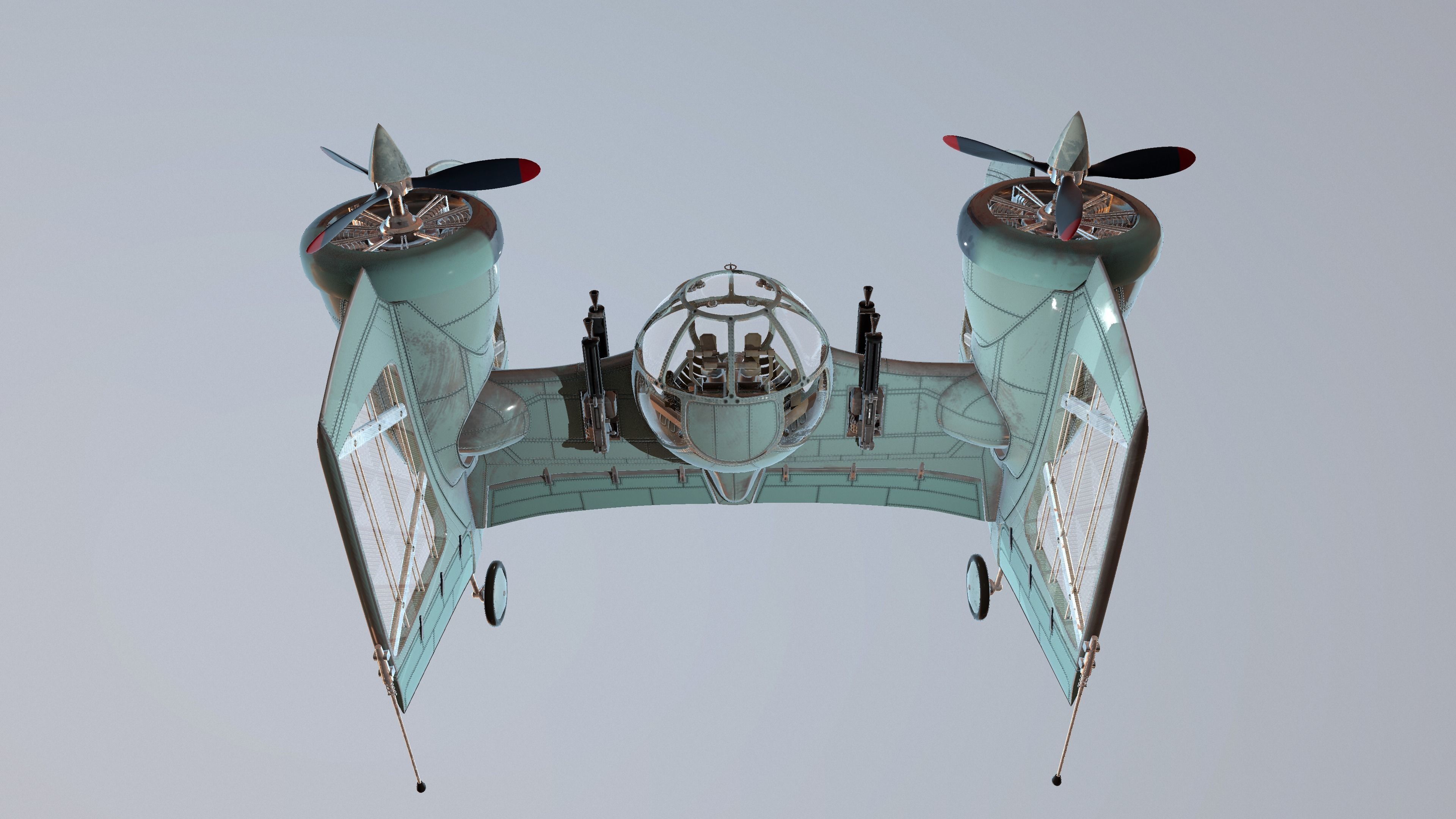 TIE Diesel Fighter Plane 3D model_4