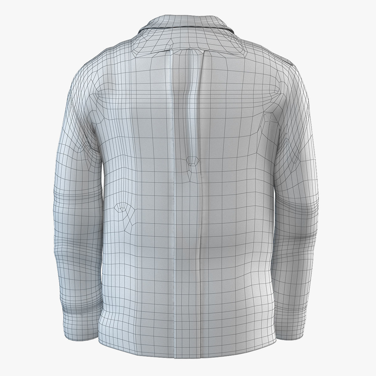 Classic Striped Shirt   3D model_11