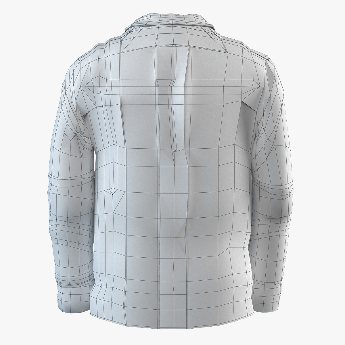 Classic Striped Shirt   3D model_10