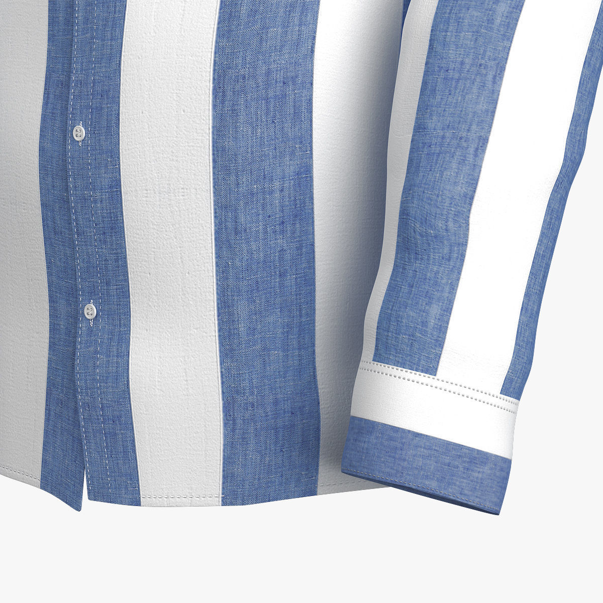Classic Striped Shirt   3D model_5