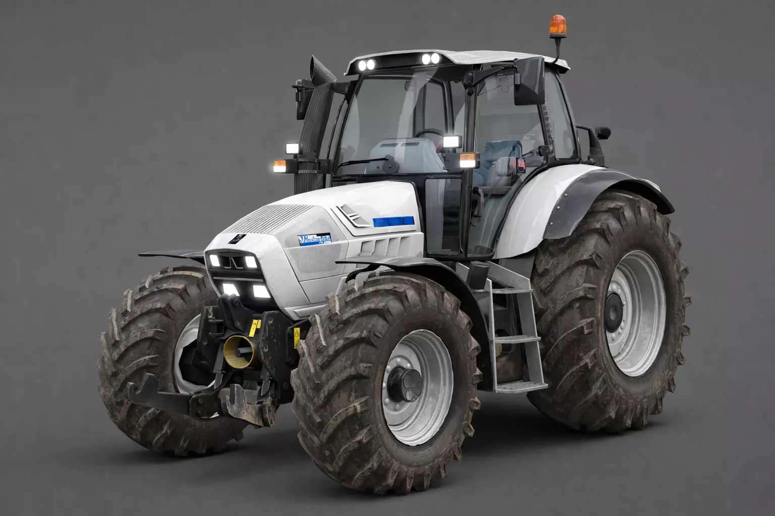 Heavy Duty Agricultural Tractor Low-poly 3D model