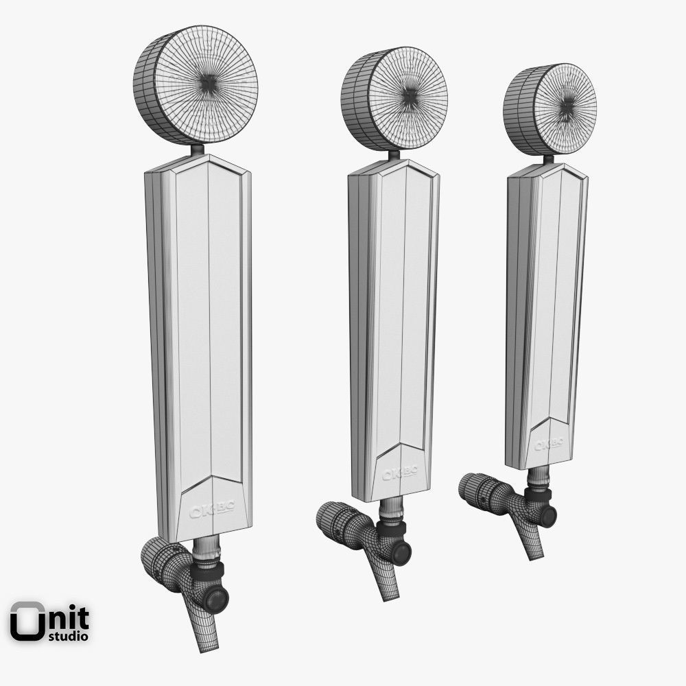 Beer Taps Copper Kettle Brewing 3D model_7