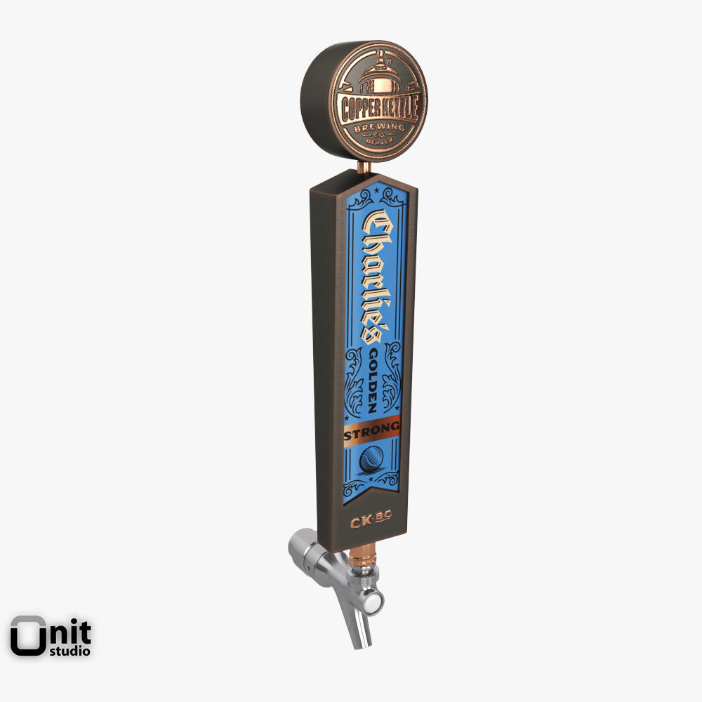 Beer Taps Copper Kettle Brewing 3D model_4