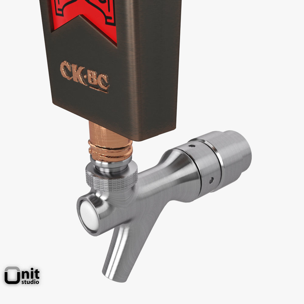 Beer Taps Copper Kettle Brewing 3D model_5
