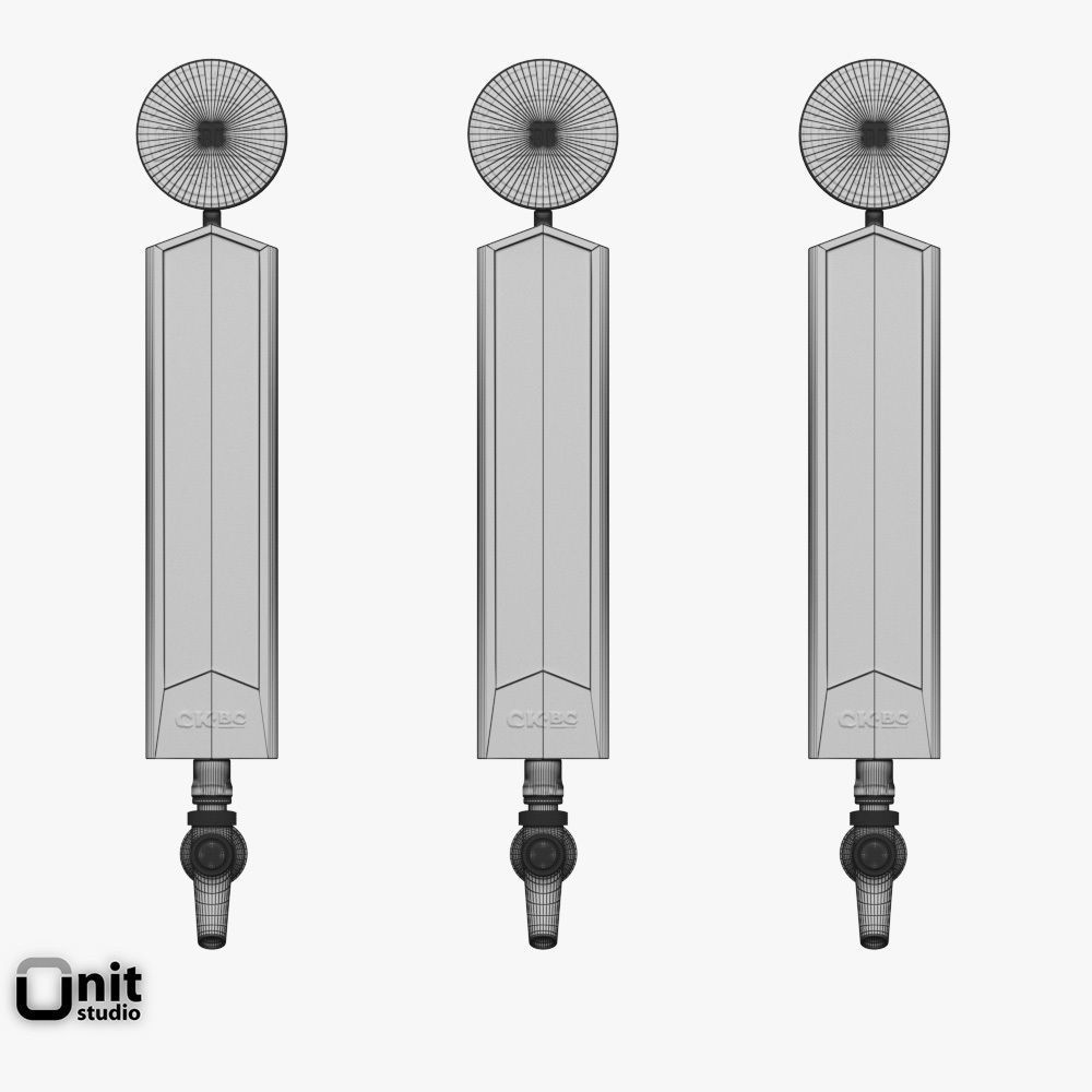 Beer Taps Copper Kettle Brewing 3D model_12