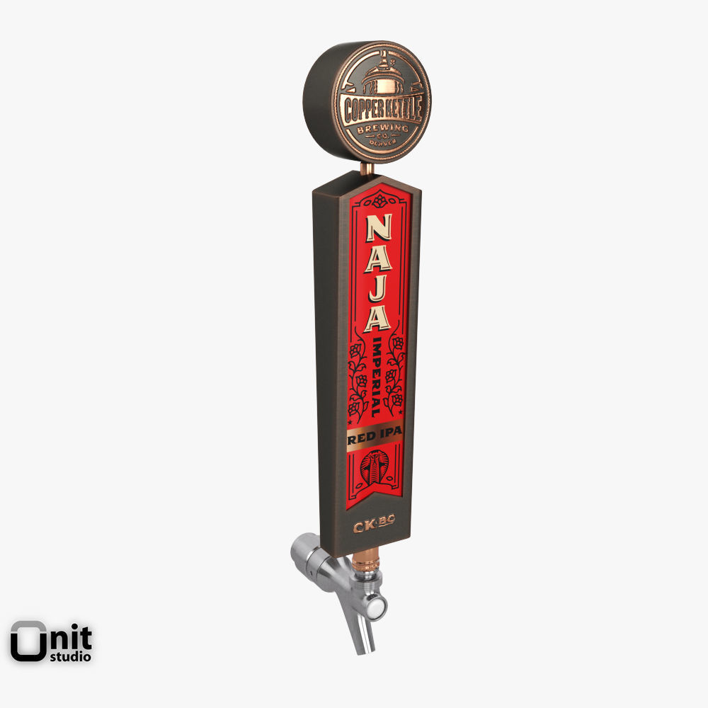 Beer Taps Copper Kettle Brewing 3D model_3