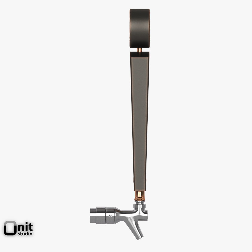 Beer Taps Copper Kettle Brewing 3D model_2
