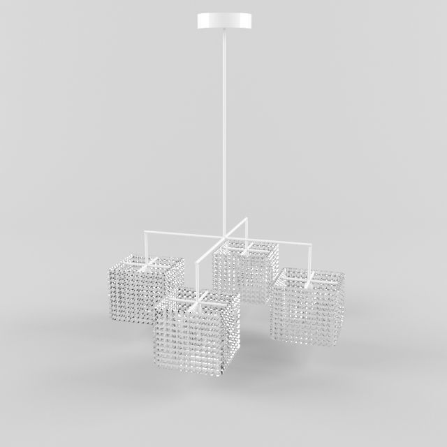 Crystal Chandelier 3D model_1