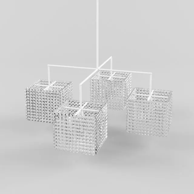 Crystal Chandelier 3D model_0