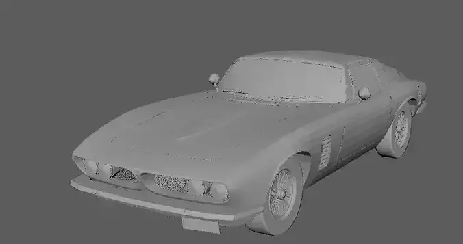 Simple Car Not UV Mapped No Textures