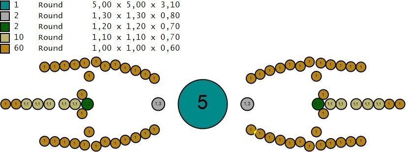 Ring diamond engagement in two tone gold and gold 3D print model_5