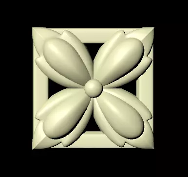 Central decor ornament for furniture Free 3D model
