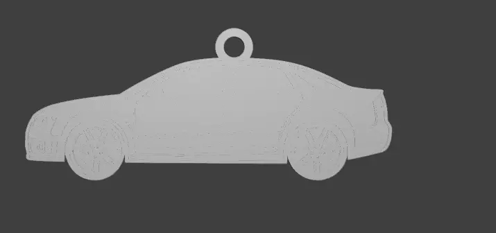 RS4 Car Keychain - 3D Model for Printing 3D print model