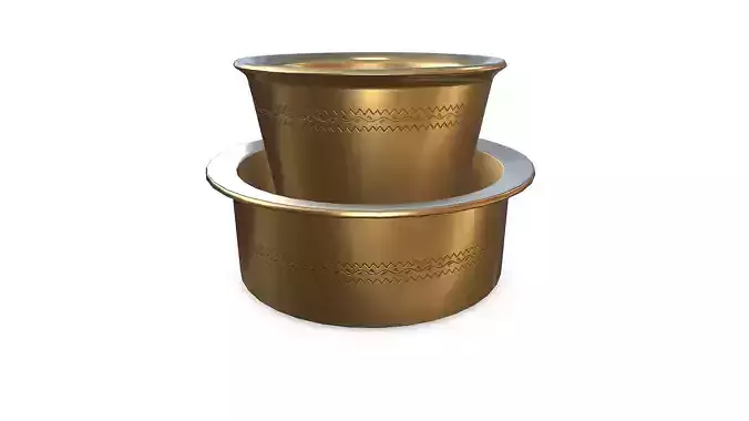 Indian Traditional Coffee Tea Cup Low-poly PBR Low-poly 3D model 6