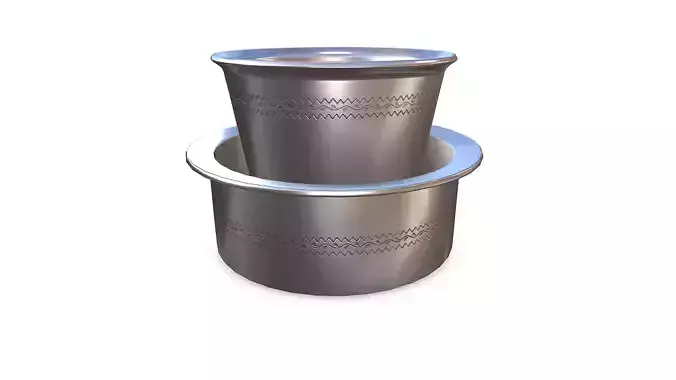 Indian Traditional Coffee Tea Cup Low-poly PBR Low-poly 3D model 5