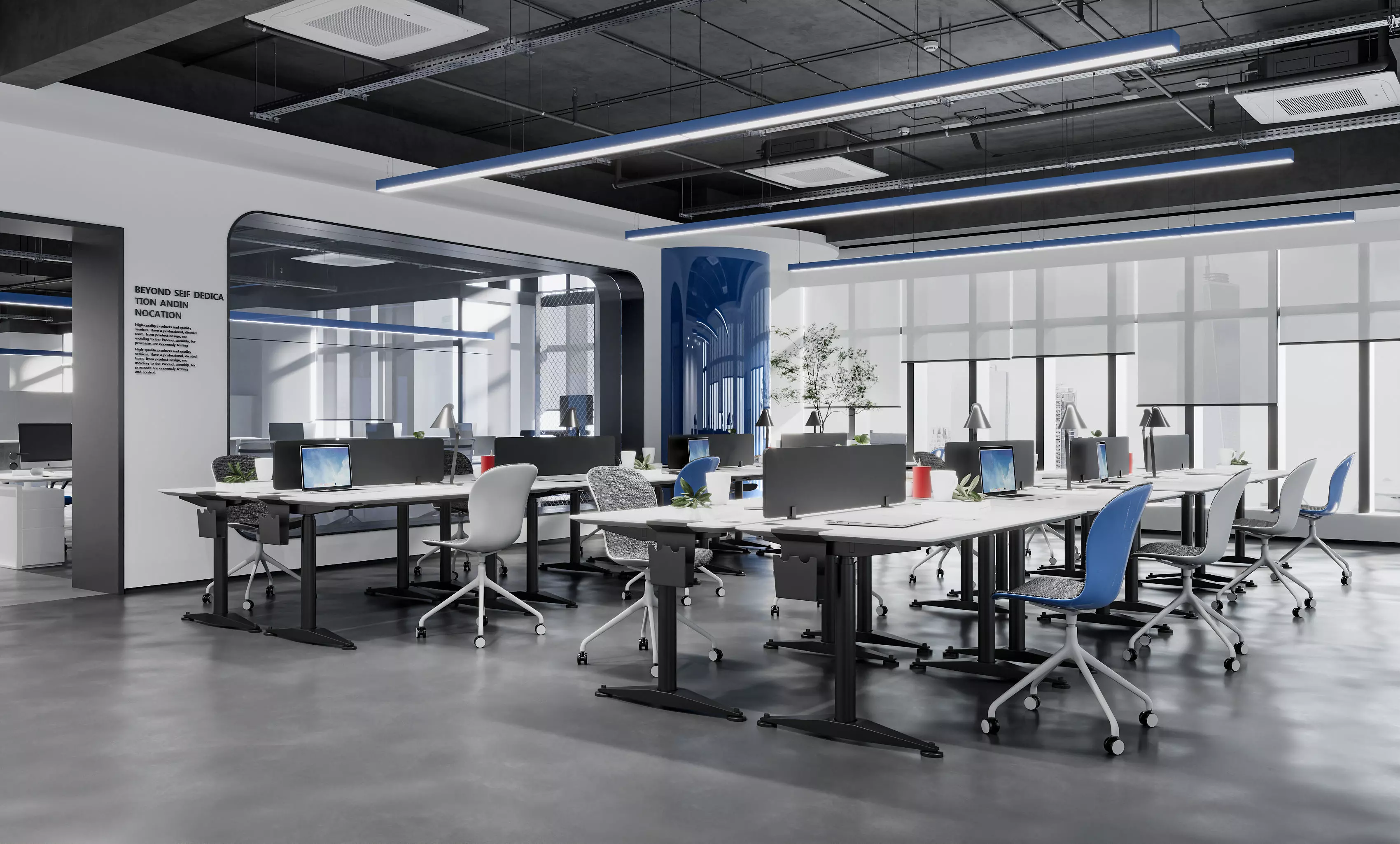 3D model of office interior 3D model