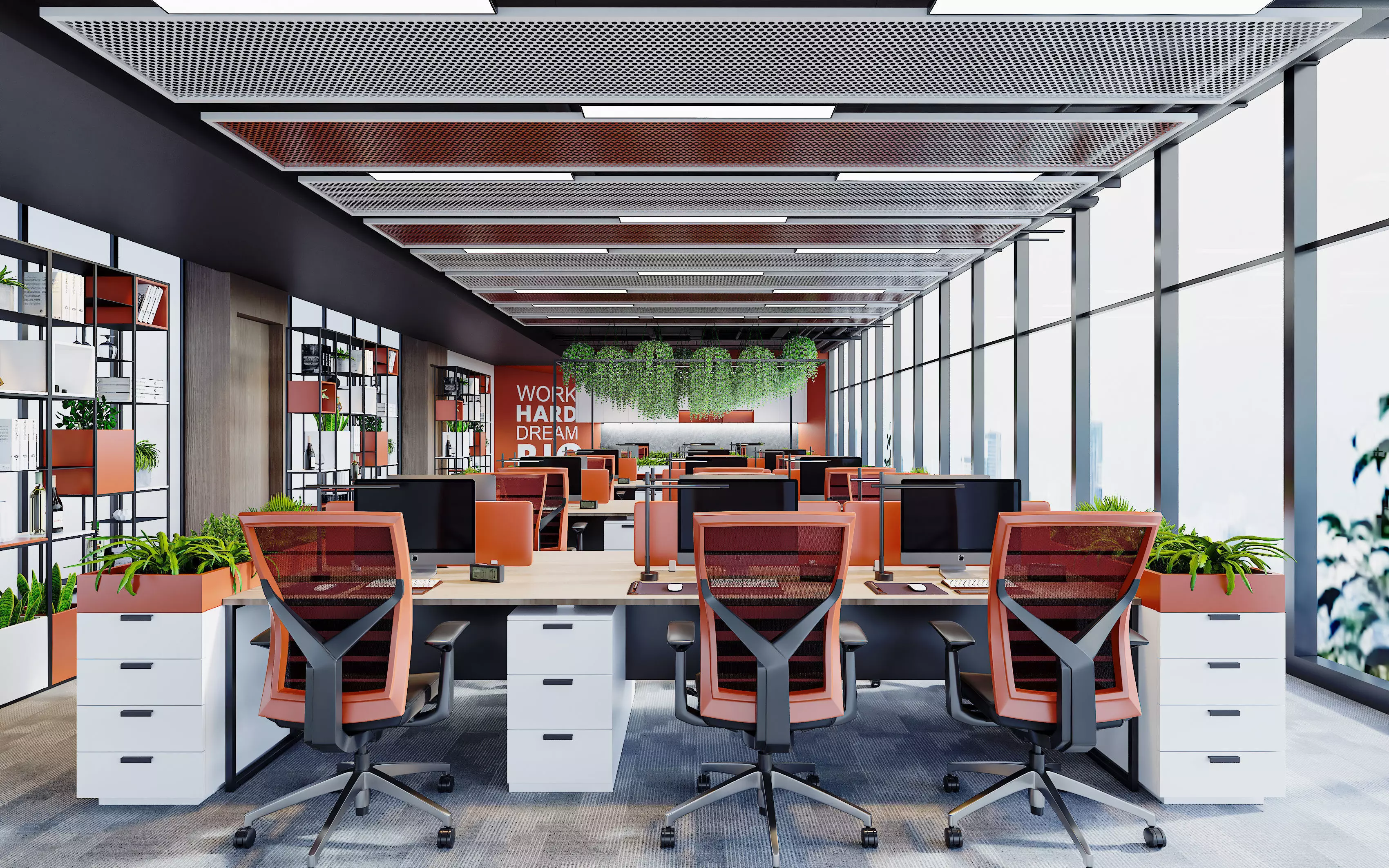 3D model of a modern office interior 3D model