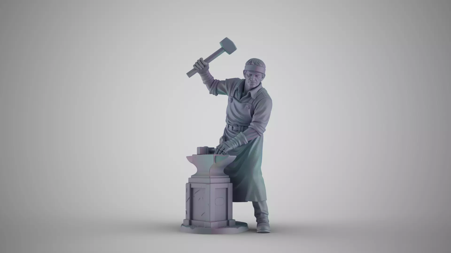 Blacksmith Man 3D print model