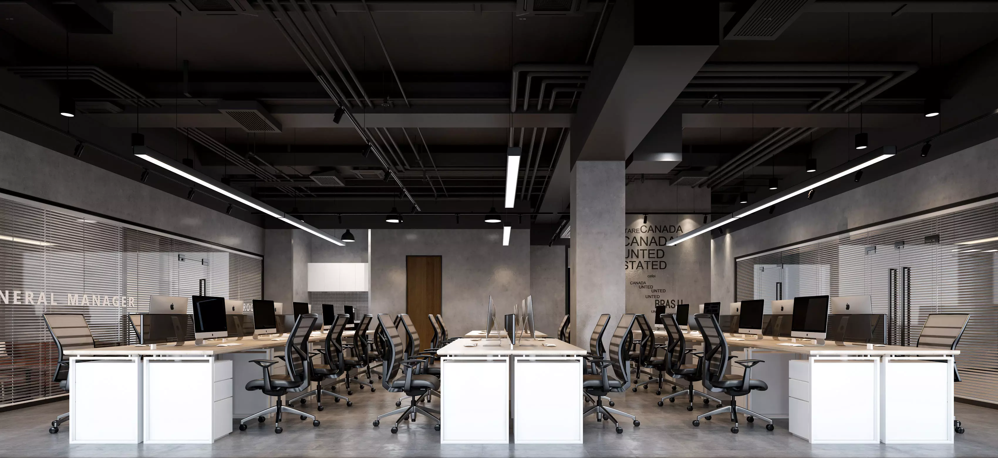 3D model of office interior 3D model