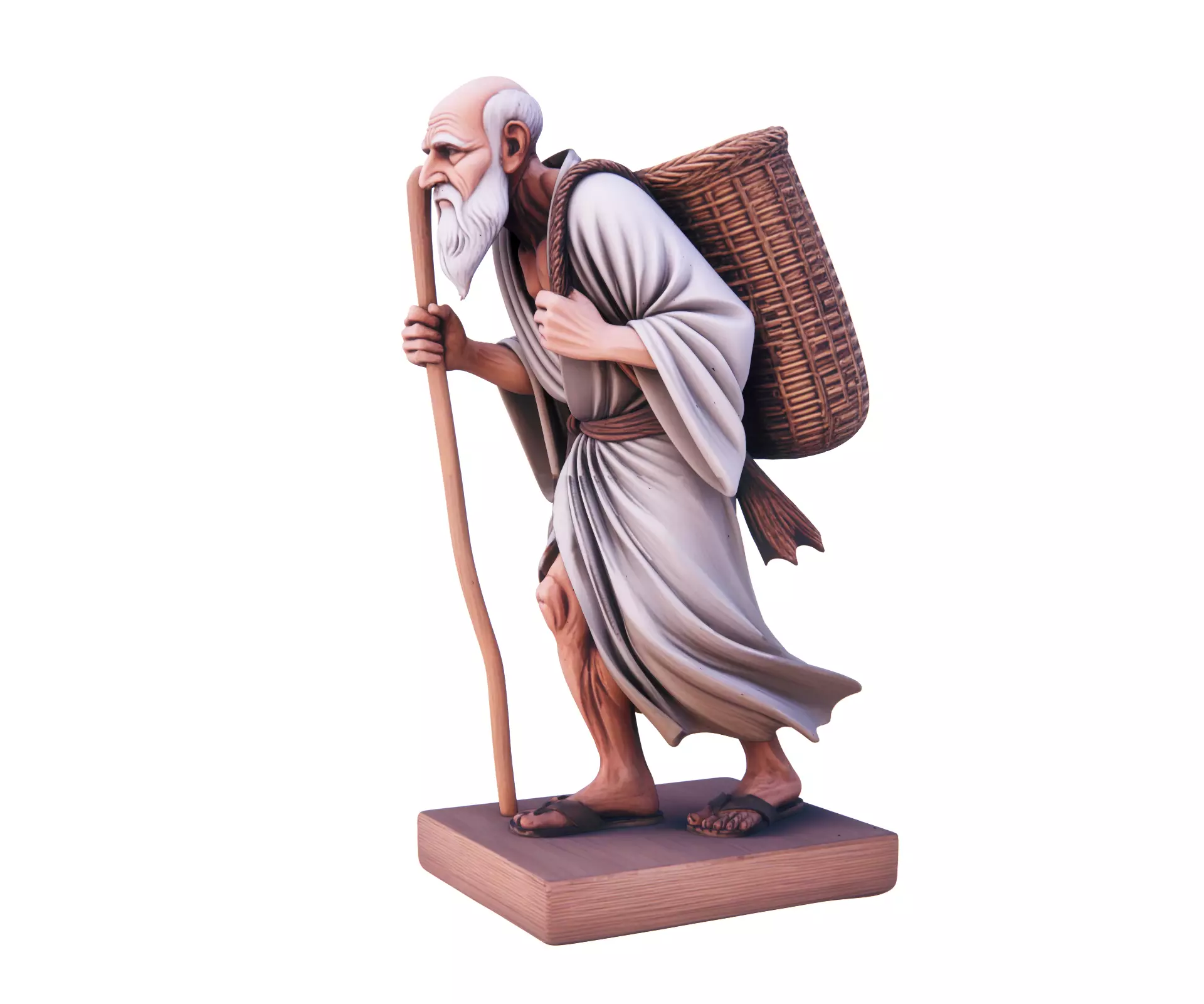 Elder Traveler Resin Sculpture 3D model