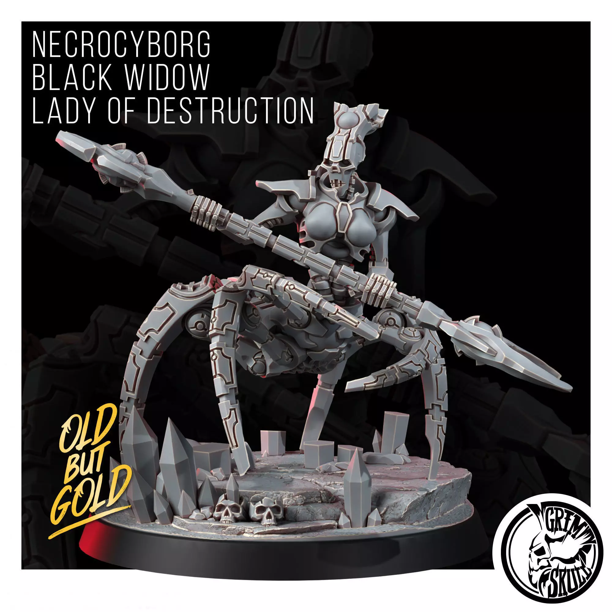 NECROCYBORG BLACK WIDOW LADY OF DESTRUCTION 3D model