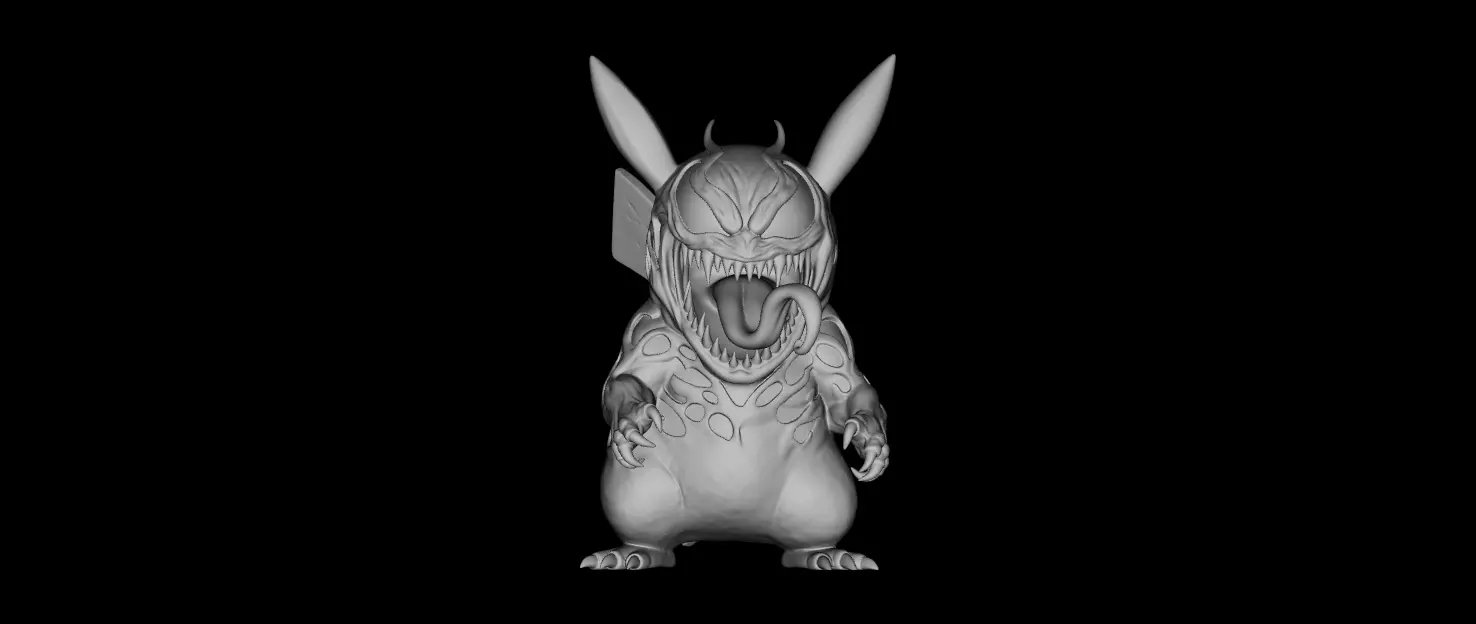 Venomized Cartoon STL 3d Print Model 3D print model