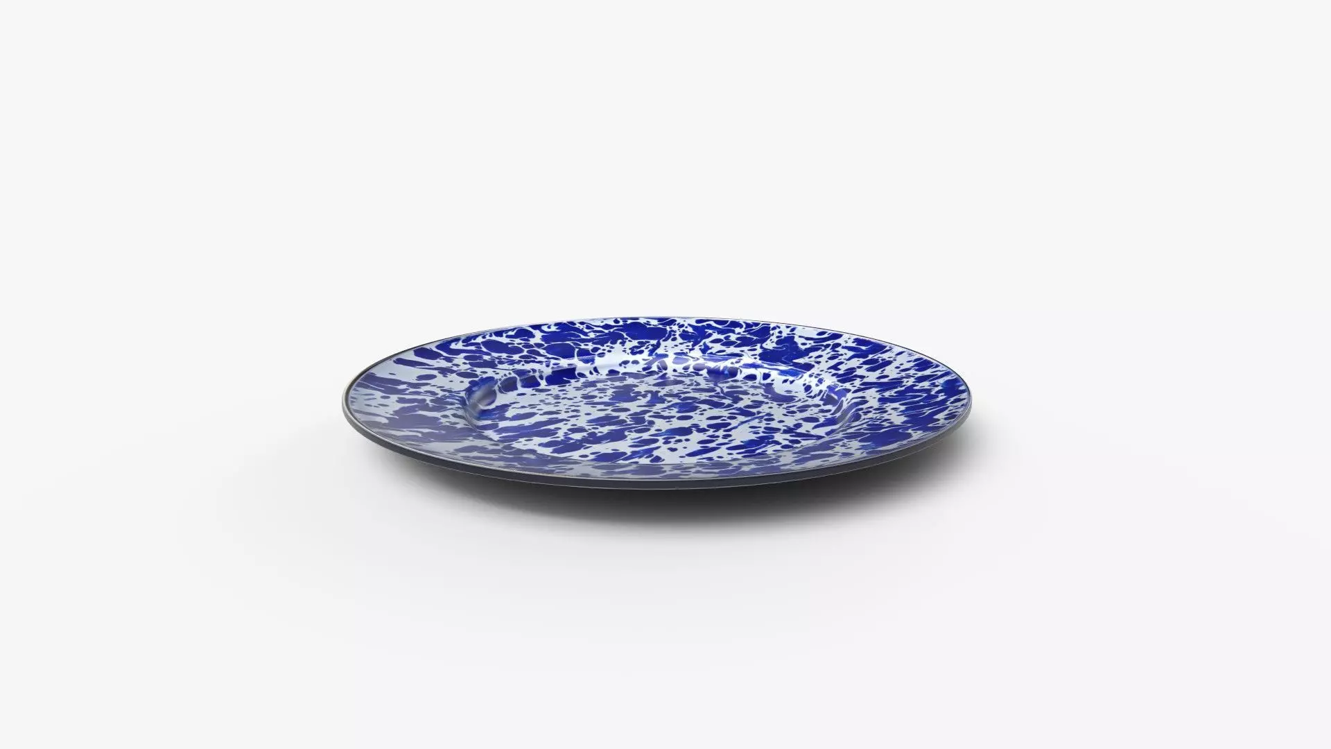 Cobalt Swirl Sandwich Plates 3D model